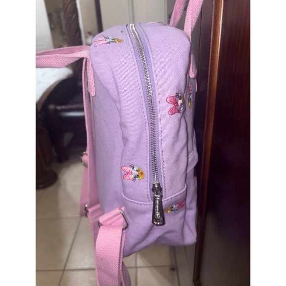 Loungefly Disney Daisy Duck AOP Sensational 6 Canvas Mini Backpack - Picture 5 of 12